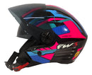 Capacete Aberto FW3 X Open UP Fox Com óculos escuro Interno