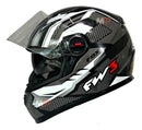 Capacete Moto Fechado FW3 Modelo GTX Fox Com Óculos Interno