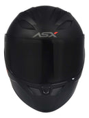 Capacete Para Moto Integral Asx City Solid Preto Fosco Viseira Cristal