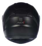 Capacete Para Moto Integral Asx City Solid Preto Fosco Viseira Cristal