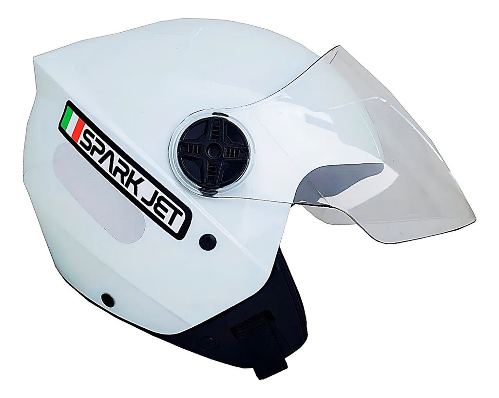 Capacete Aberto EBF Spark Jet Solid Com viseira