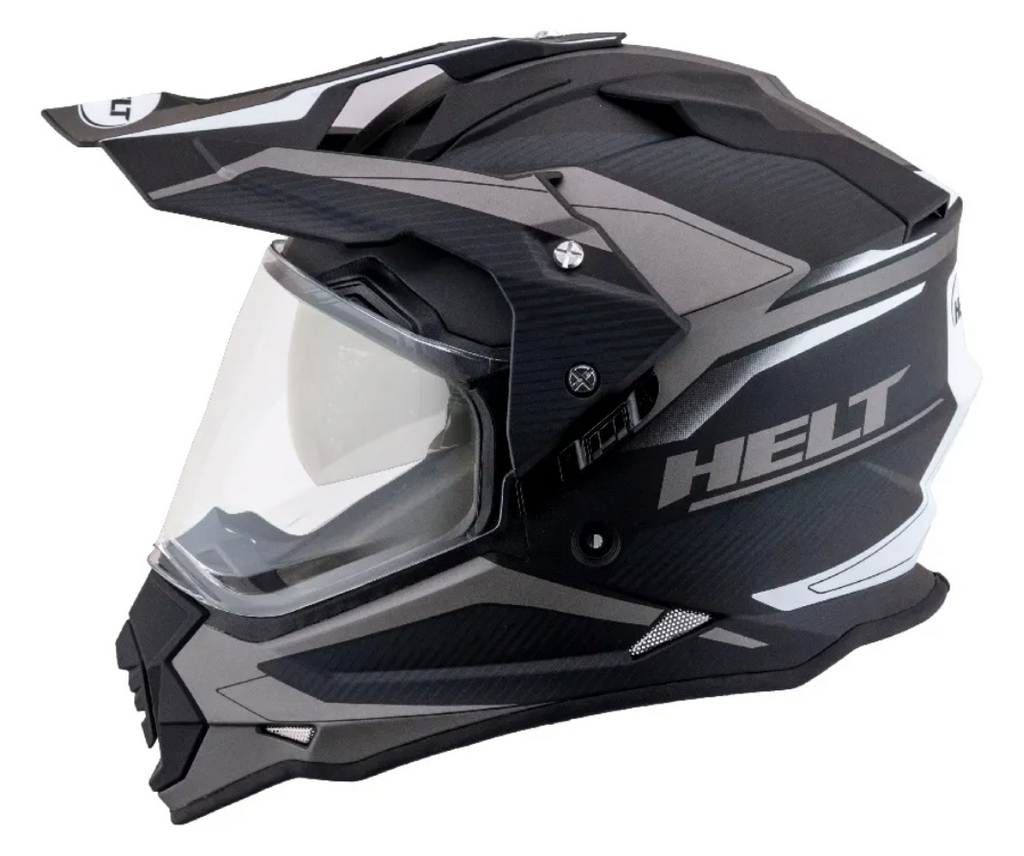 Capacete Cross Com Viseira e Óculos Interno Vision Glass