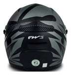 Capacete Moto Fechado FW3 GT2 com Viseira e Narigueira e com Viseira Fumê Extra