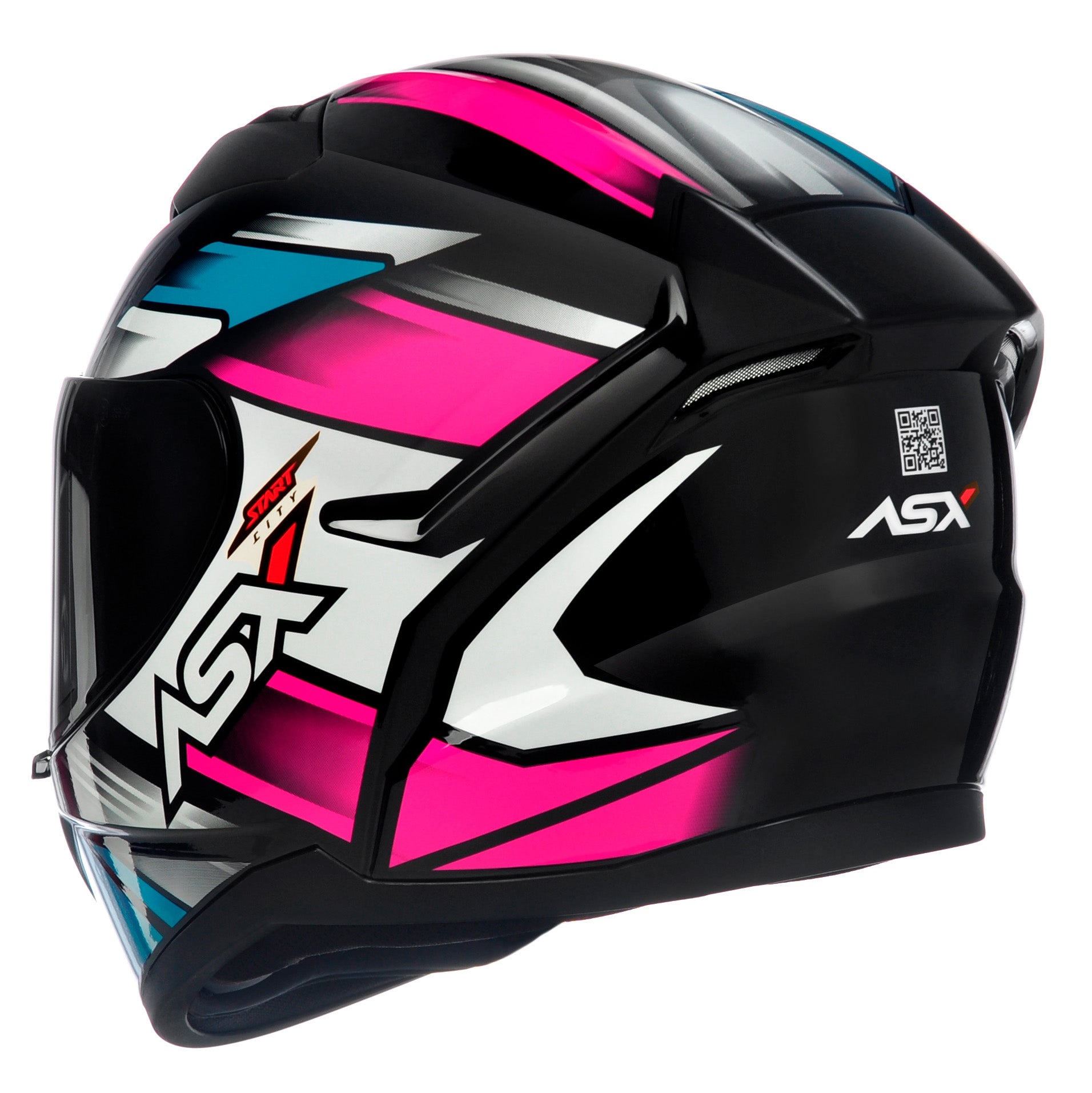 Capacete Para Moto Integral Asx Start Colorido Brilhante