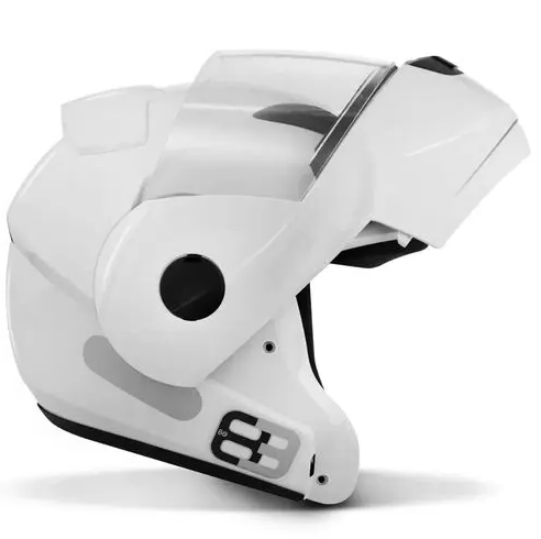 Capacete Moto EBF E8 Articulado Robocop Desenho Solid