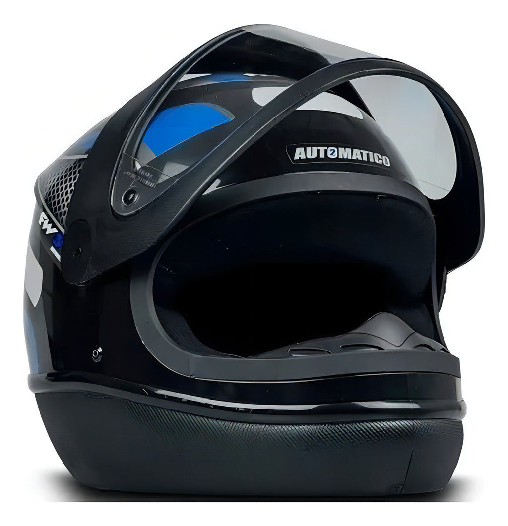Capacete fechado FW3 para moto Automatic Preto