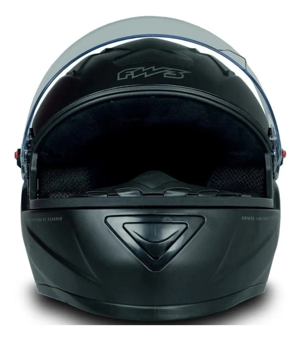Capacete Integral FW3 GT Classic Esportivo Preto Fosco