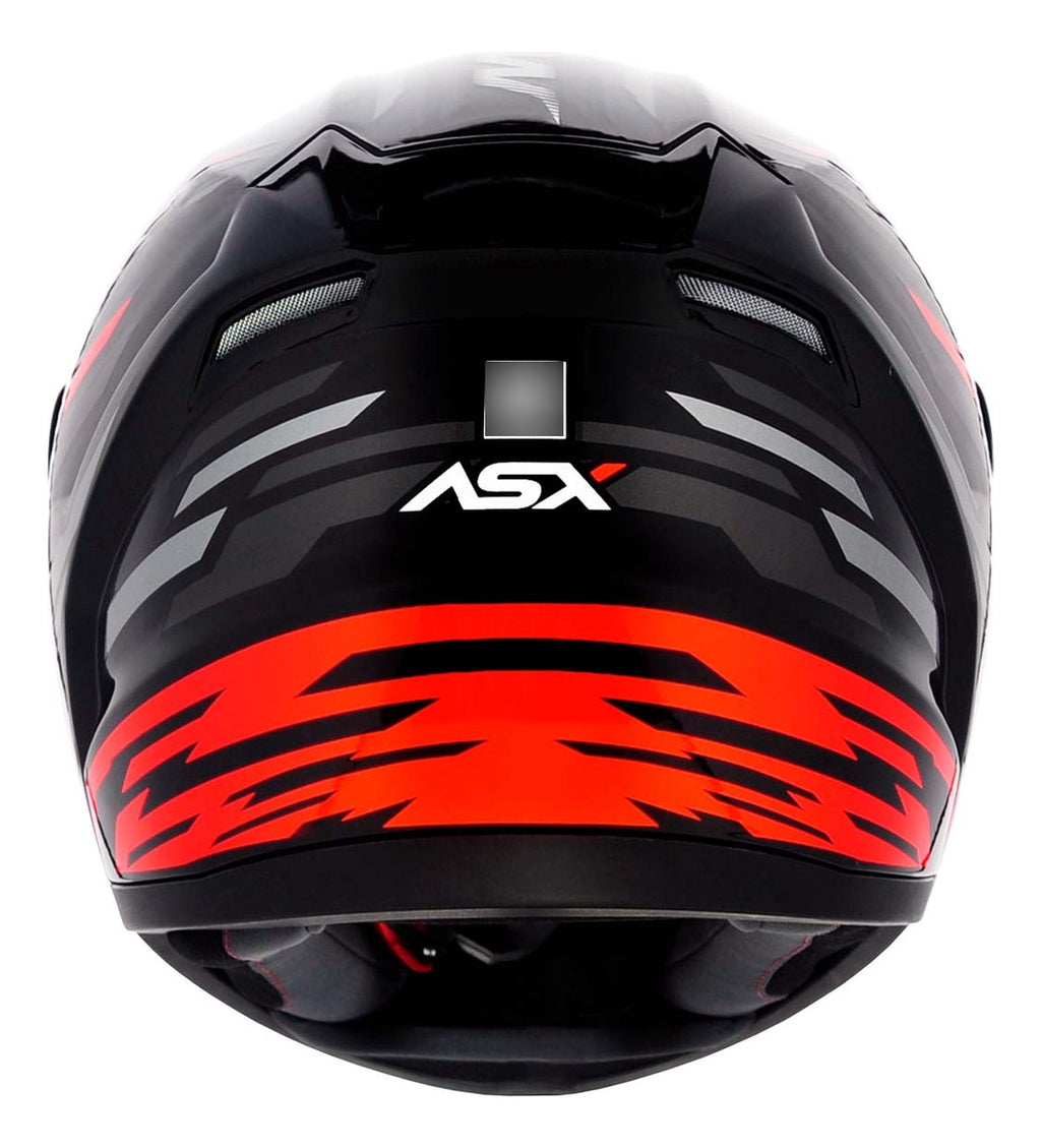 Capacete Para Moto Integral Asx City Arrow Preto Brilhante