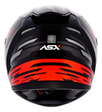 Capacete Para Moto Integral Asx City Arrow Preto Brilhante