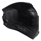 Capacete Integral Esportivo Asx Draken Solid Preto Viseira Cristal