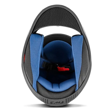 Capacete Fechado FW3 GTN BRASIL Viseira Cristal Preto Brilhante