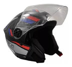 Capacete Aberto EBF Spark Jet Sting Brilhante Preto