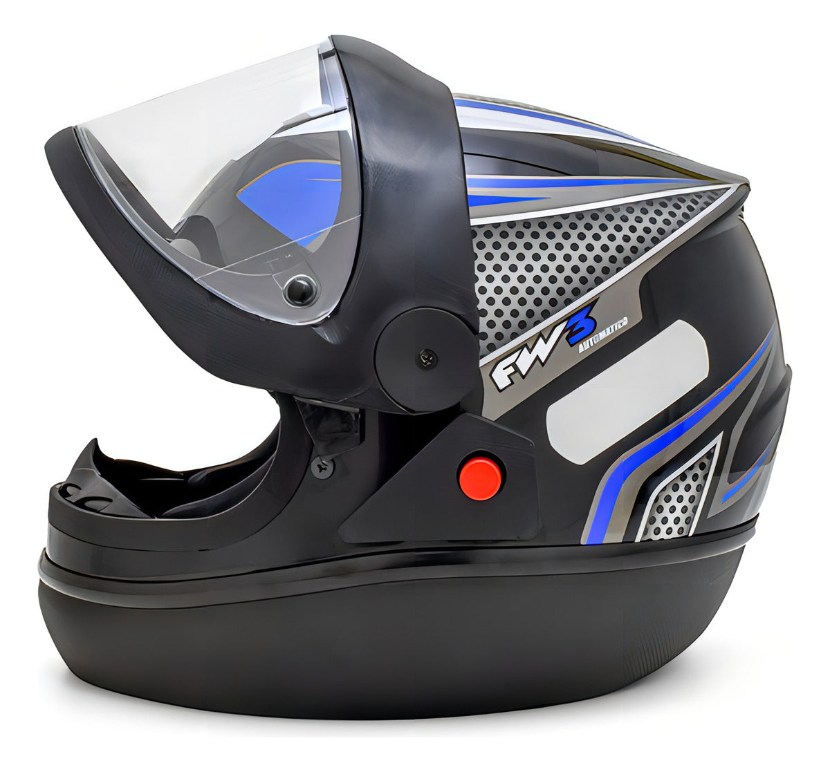 Capacete fechado FW3 para moto Automatic Preto