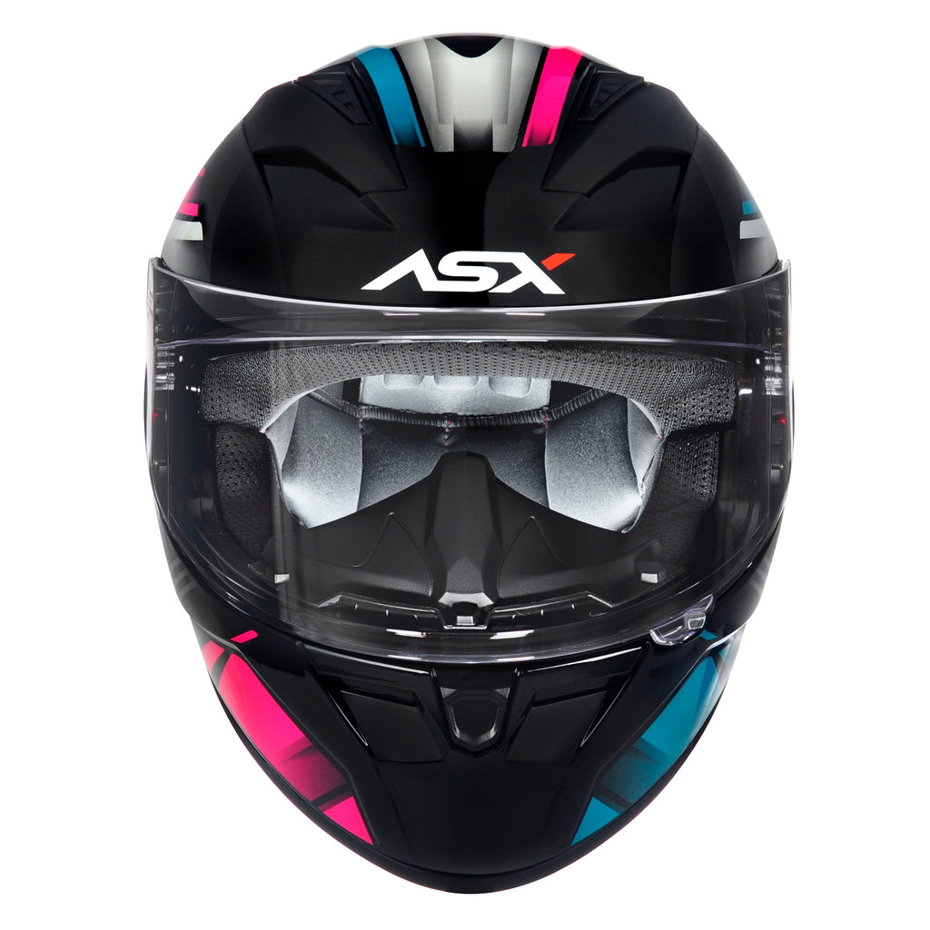 Capacete Para Moto Integral Asx Start Colorido Brilhante