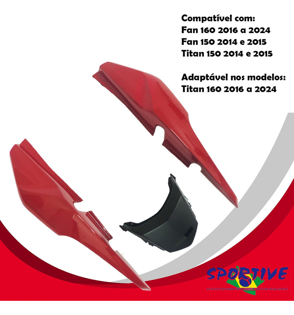 Carenagem Traseira Rabeta Fan 150 160 Cg Start Todos os Anos