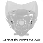 Kit Carenagem Farol + Interna + Bloco NXR Bros 150