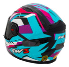 Capacete Moto Fechado FW3 Modelo GTX Fox Com Óculos Interno