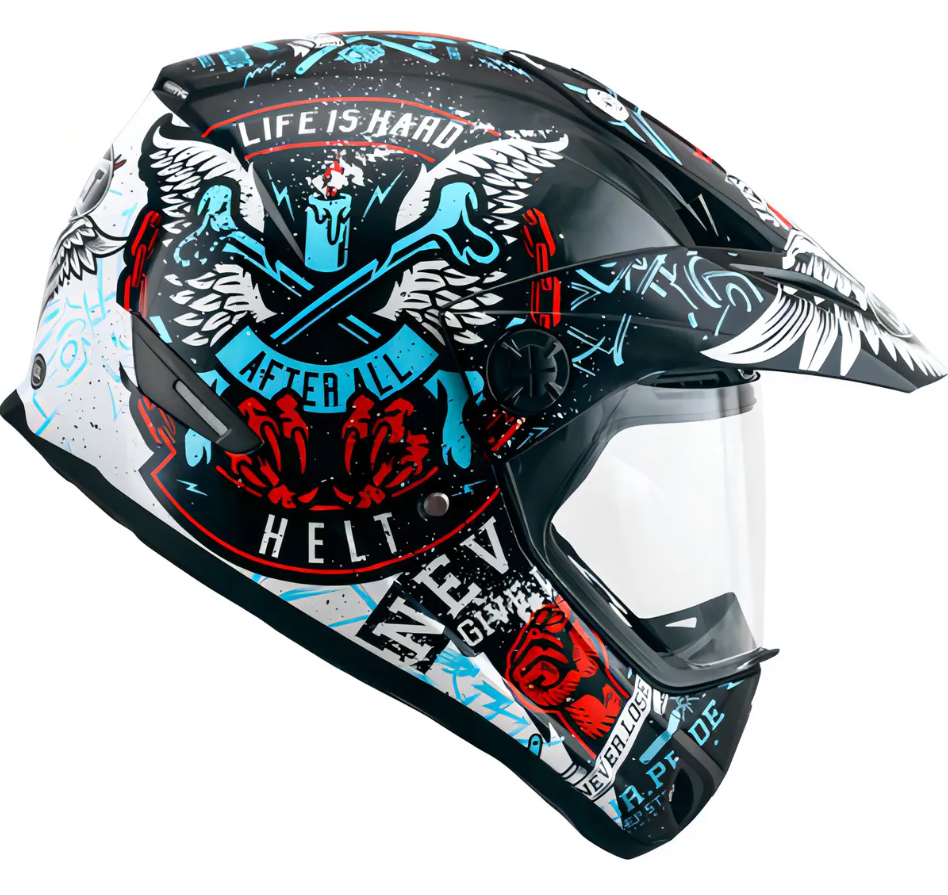 Capacete Fechado Cross Com Viseira Vision Angel