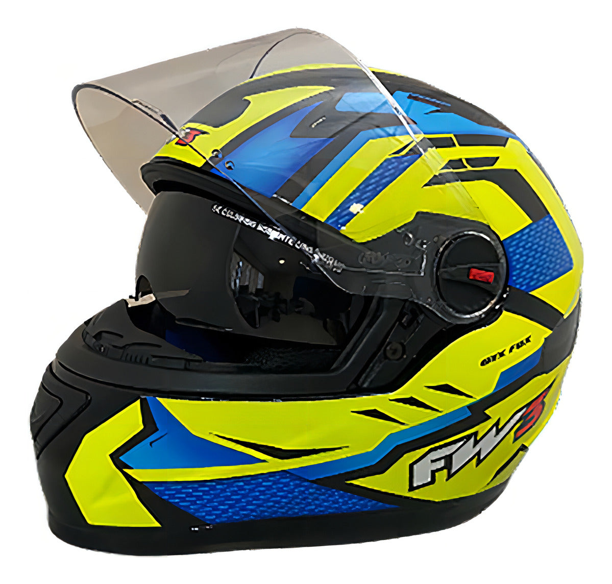 Capacete Moto Fechado FW3 Modelo GTX Fox Com Óculos Interno