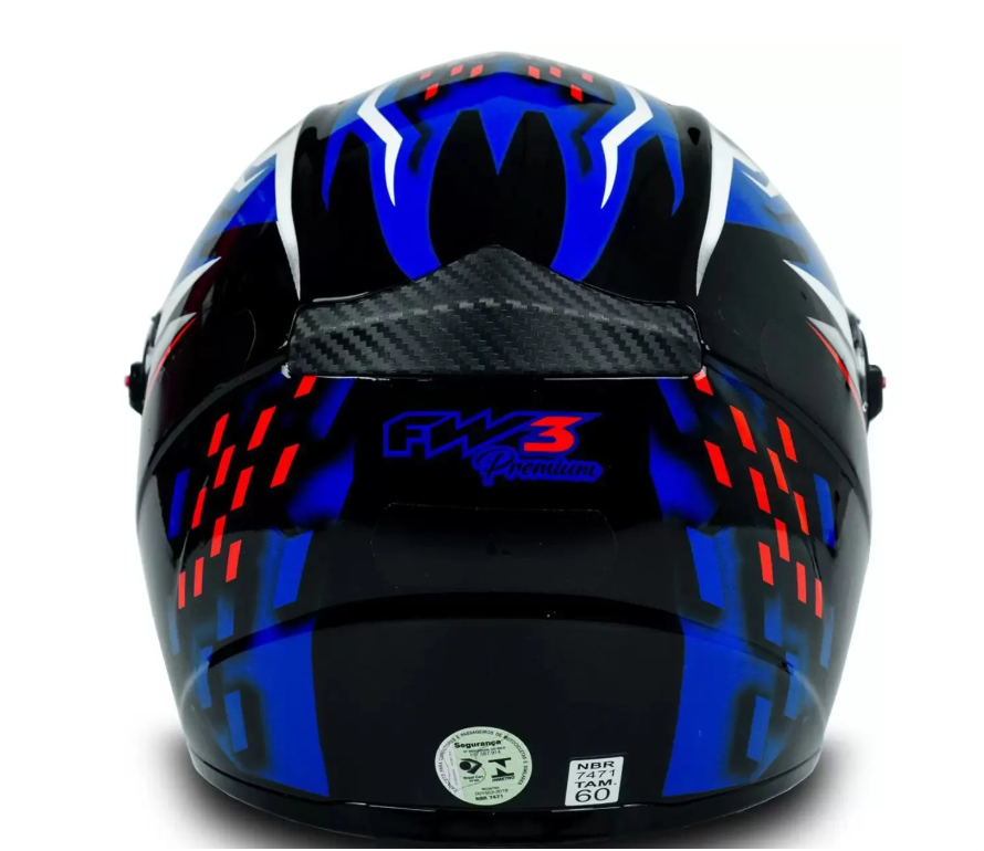 Capacete Fechado FW3 GT5 com Viseira e Narigueira