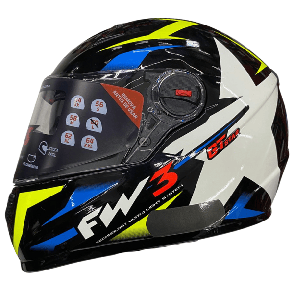 Capacete Moto Fechado FW3 GTX STAR
