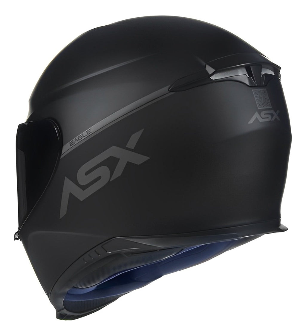 Capacete Para Moto Integral Asx Eagle Solid Viseira Cristal