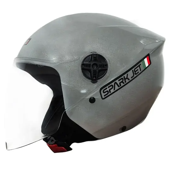 Capacete Aberto EBF Spark Jet Solid Com viseira