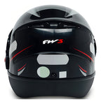 Capacete fechado FW3 para moto Automatic Preto