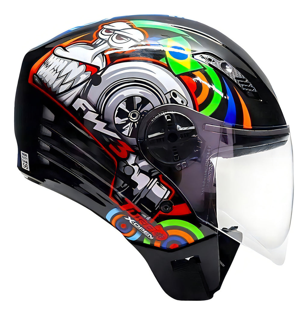 Capacete Aberto FW3 X Open Turbo Com viseira Cristal