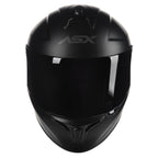 Capacete Integral Esportivo Asx Draken Solid Preto Viseira Cristal
