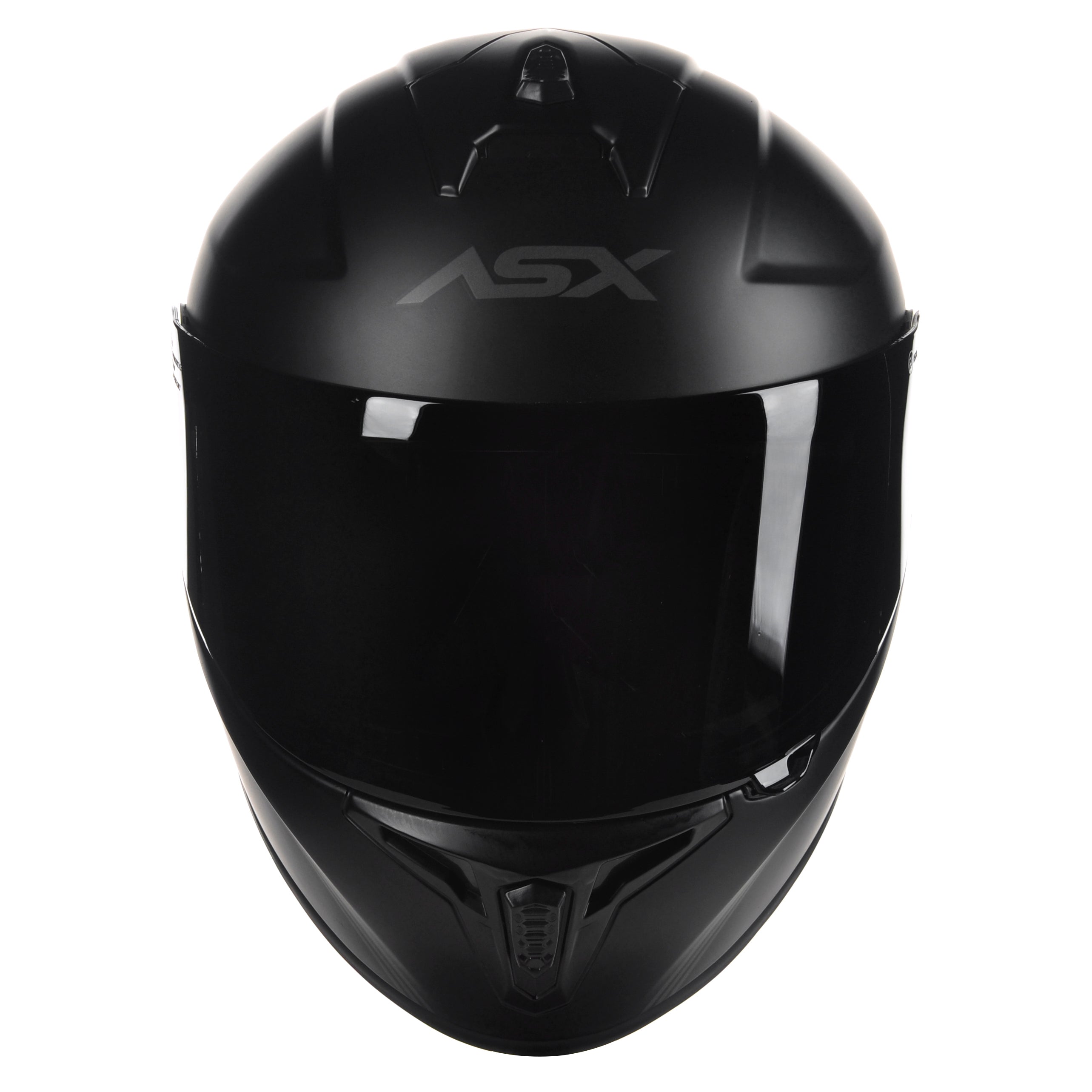 Capacete Integral Esportivo Asx Draken Solid Preto Viseira Cristal
