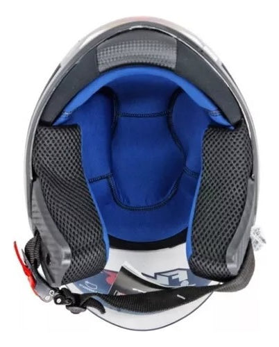 Capacete Aberto FW3 X Open UP Fox Com óculos escuro Interno