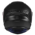 Capacete Integral Esportivo Asx Draken Solid Preto Viseira Cristal