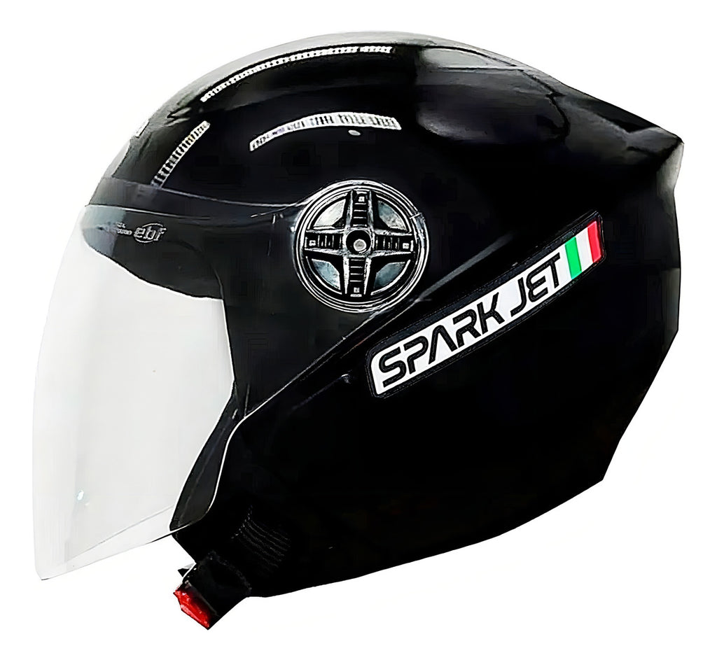 Capacete Aberto EBF Spark Jet Solid Com viseira