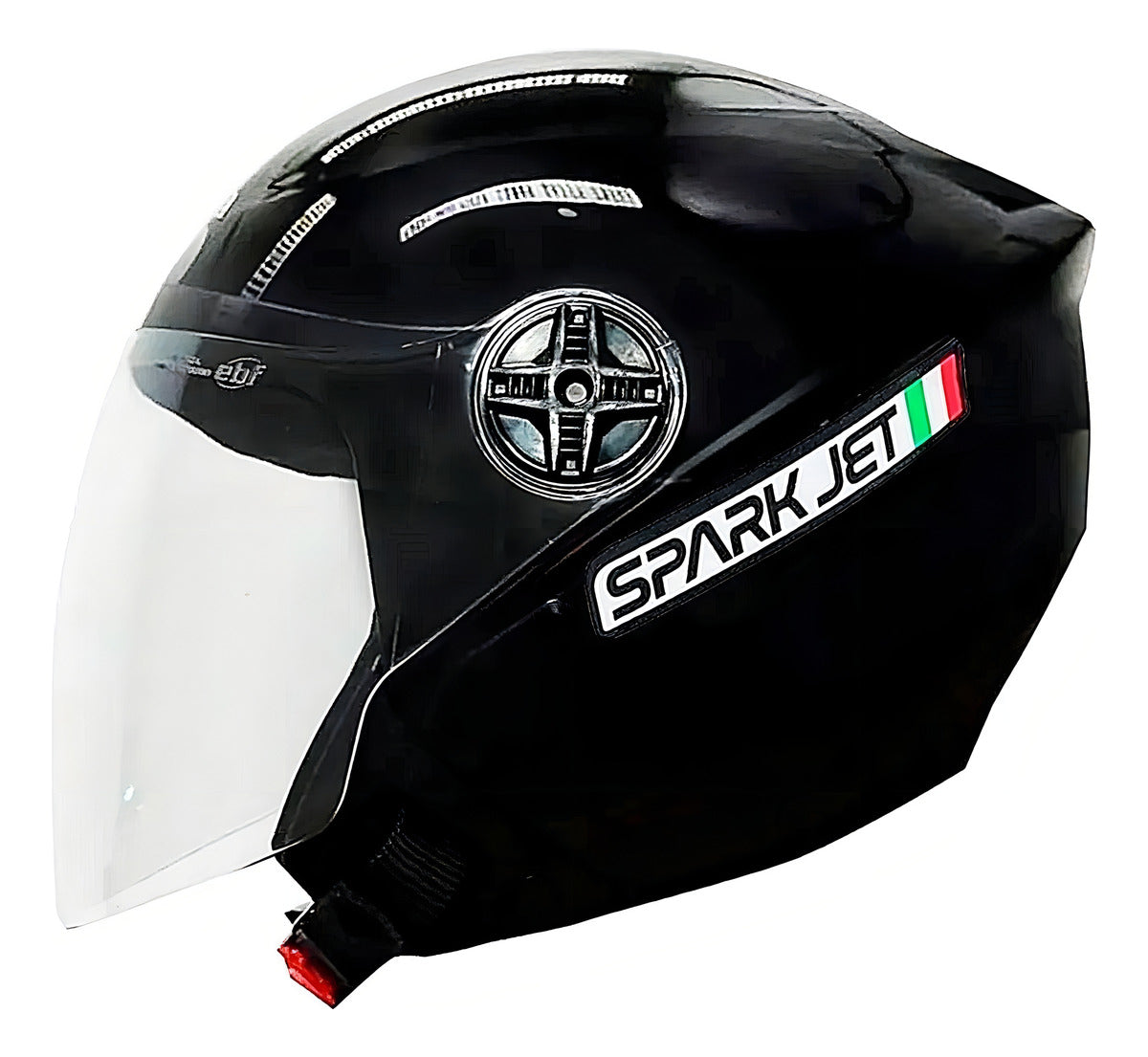 Capacete Aberto EBF Spark Jet Solid Com viseira