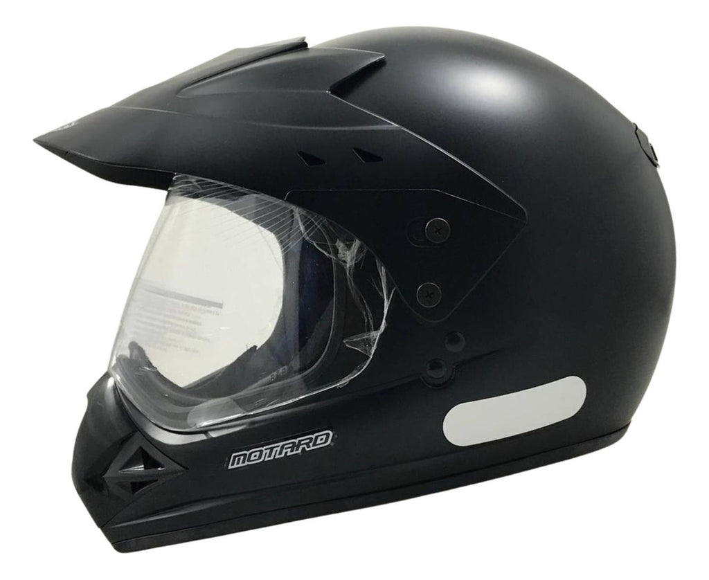 Capacete Moto Motocross Fechado Com Viseira EBF Motard Solid