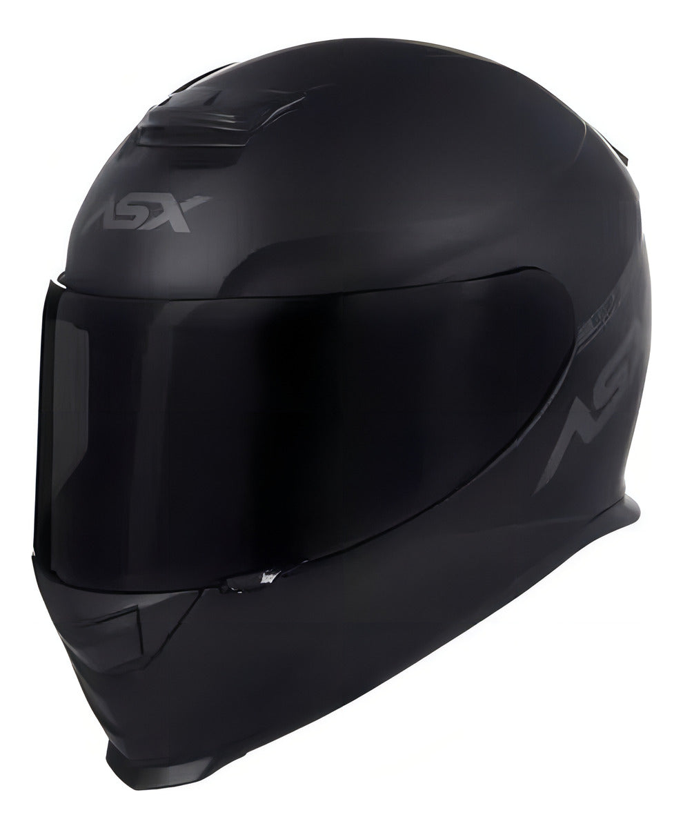 Capacete Para Moto Integral Asx Eagle Solid com Viseira V18B Fumê Extra