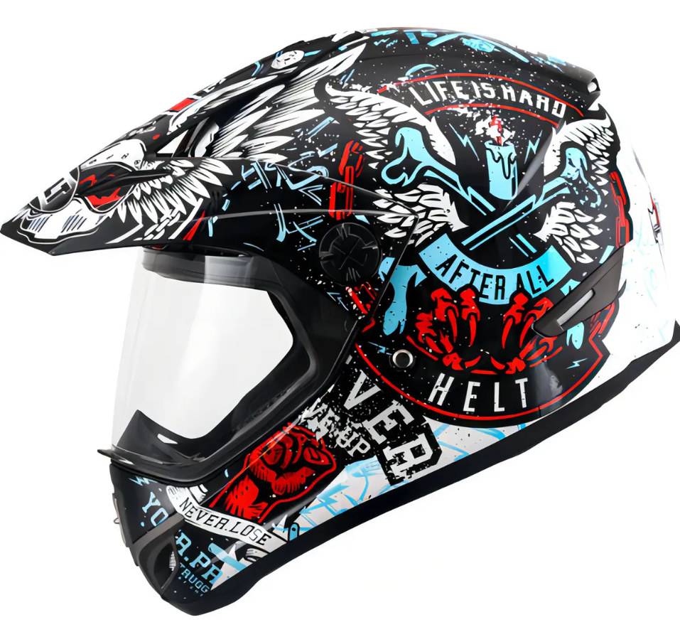Capacete Fechado Cross Com Viseira Vision Angel