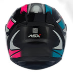 Capacete Para Moto Integral Asx Start Colorido Brilhante