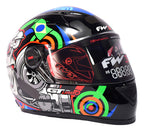 Capacete Integral FW3 GT Turbo Preto Brilhante