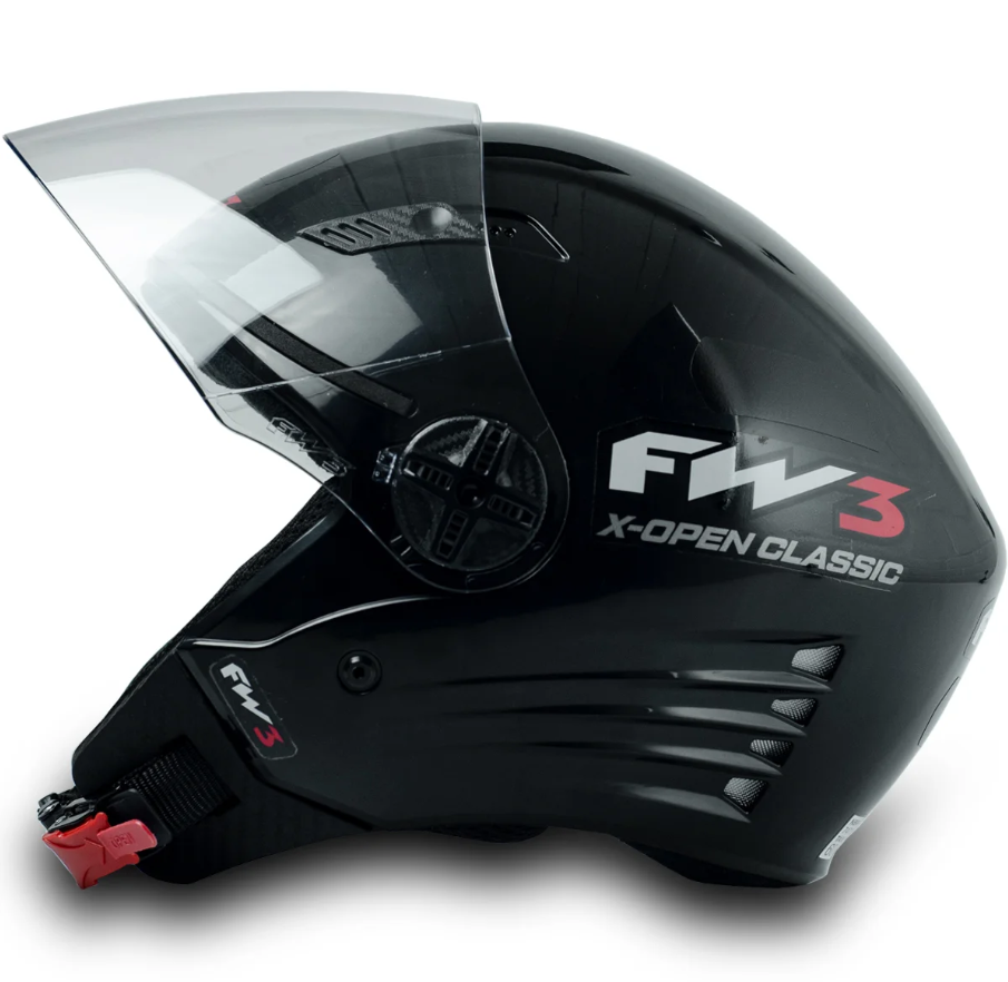 Capacete Aberto FW3 X Open Classic Com viseria Cristal
