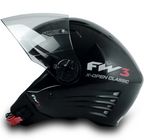 Capacete Aberto FW3 X Open Classic Com viseria Cristal