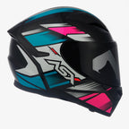 Capacete Para Moto Integral Asx Start Colorido Brilhante