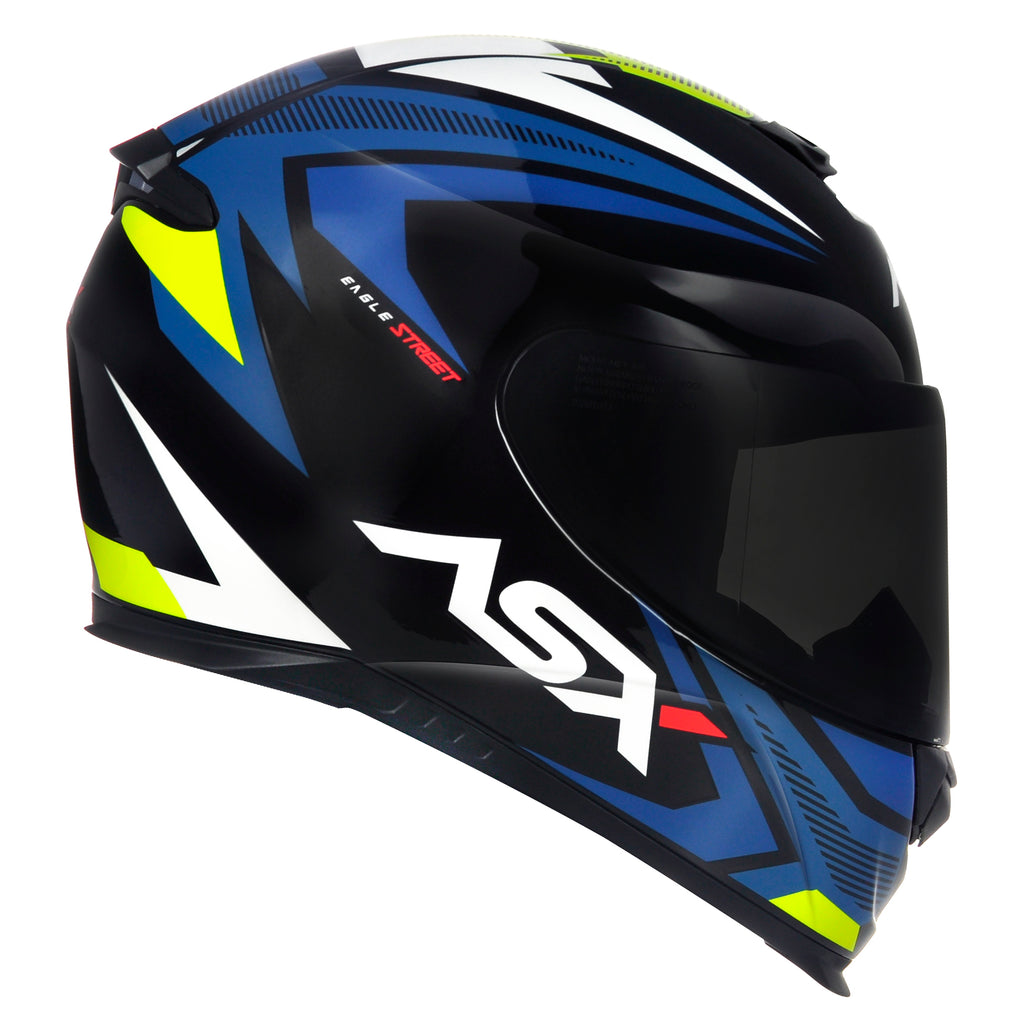 Capacete Para Moto Integral Asx Eagle Street Colorido