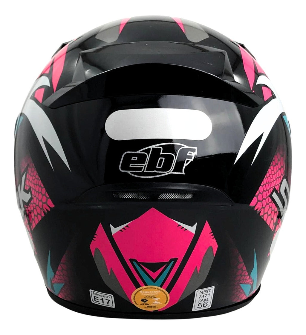 Capacete Para Moto Integral EBF New Spark Dragon Com viseira e Narigueira