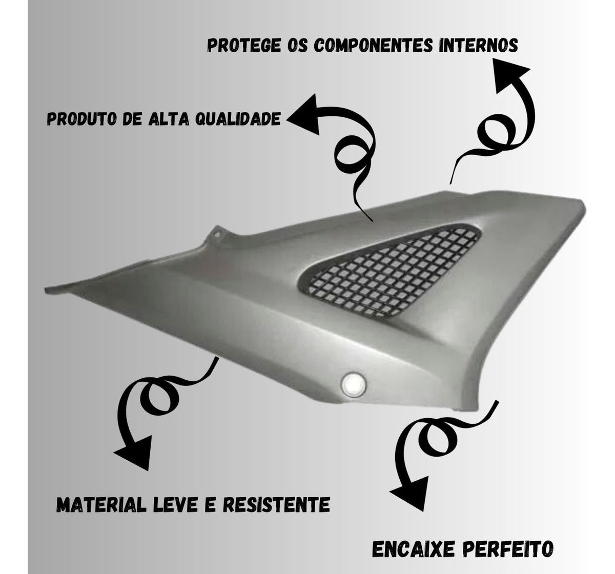Par Tampa Lateral Twister Cbx250 2001 A 2008 Prata Sportive