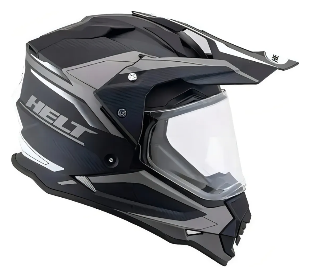 Capacete Cross Com Viseira e Óculos Interno Vision Glass