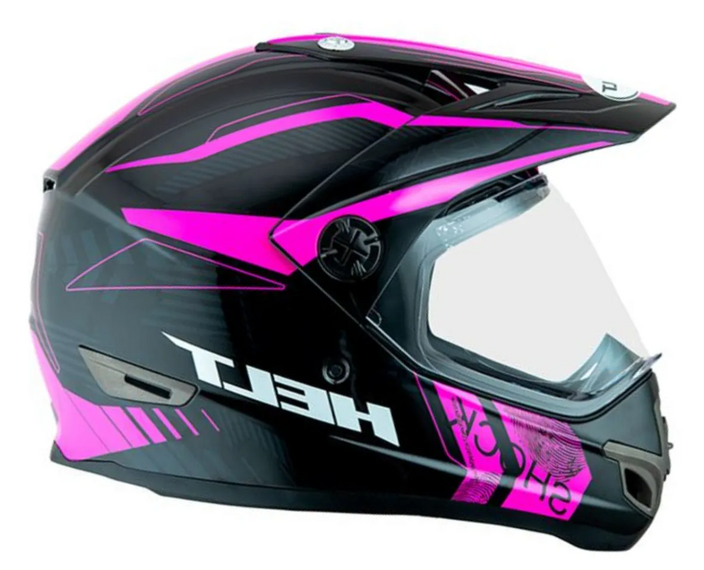 Capacete Helt Cross Com Viseira Vision Shock