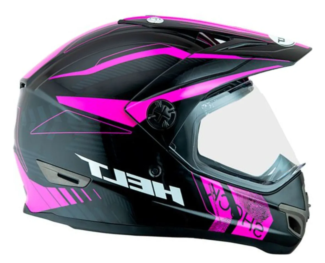 Capacete Helt Cross Com Viseira Vision Shock