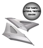 Par Tampa Lateral Twister Cbx250 2001 A 2008 Prata Sportive
